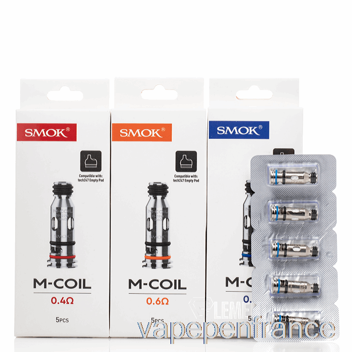 Bobines De Remplacement Smok M Stylo Vape M-coils 0,6ohm